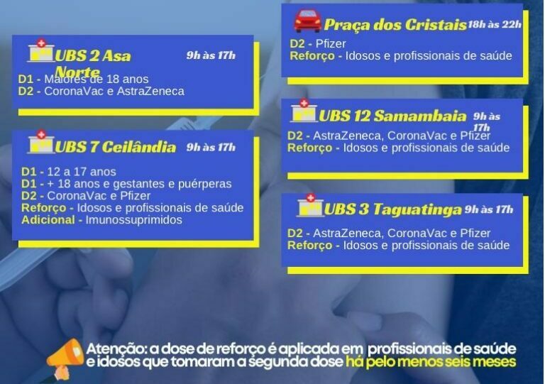 Veja onde se vacinar neste domingo (14)