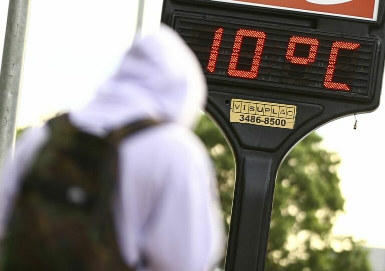 Temperaturas sobem um pouco, mas frio permanece no fim de semana