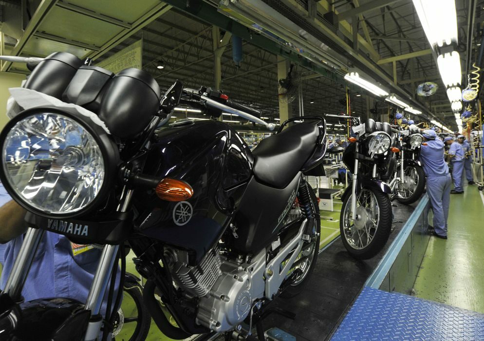 Produção de motocicletas cresce 17,9% em agosto