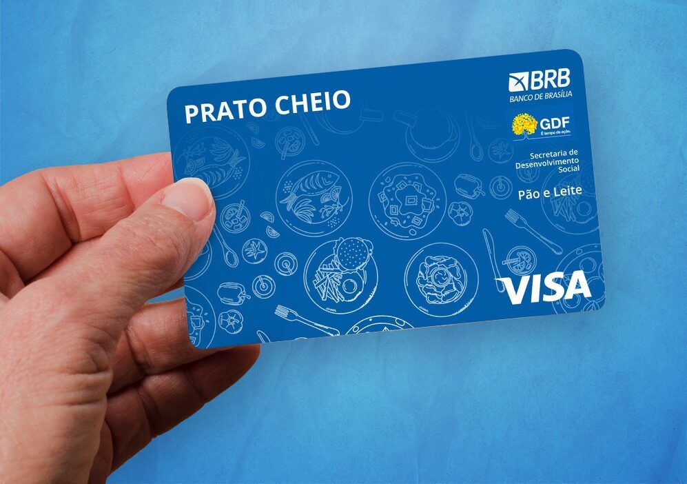 Beneficiários do Prato Cheio precisam retirar cartão nas agências do BRB