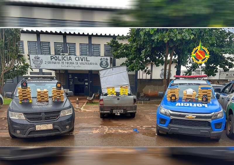 Operação conjunta entre PMDF e PCDF, prende dois traficantes com 30 kgs de maconha no Riacho Fundo II