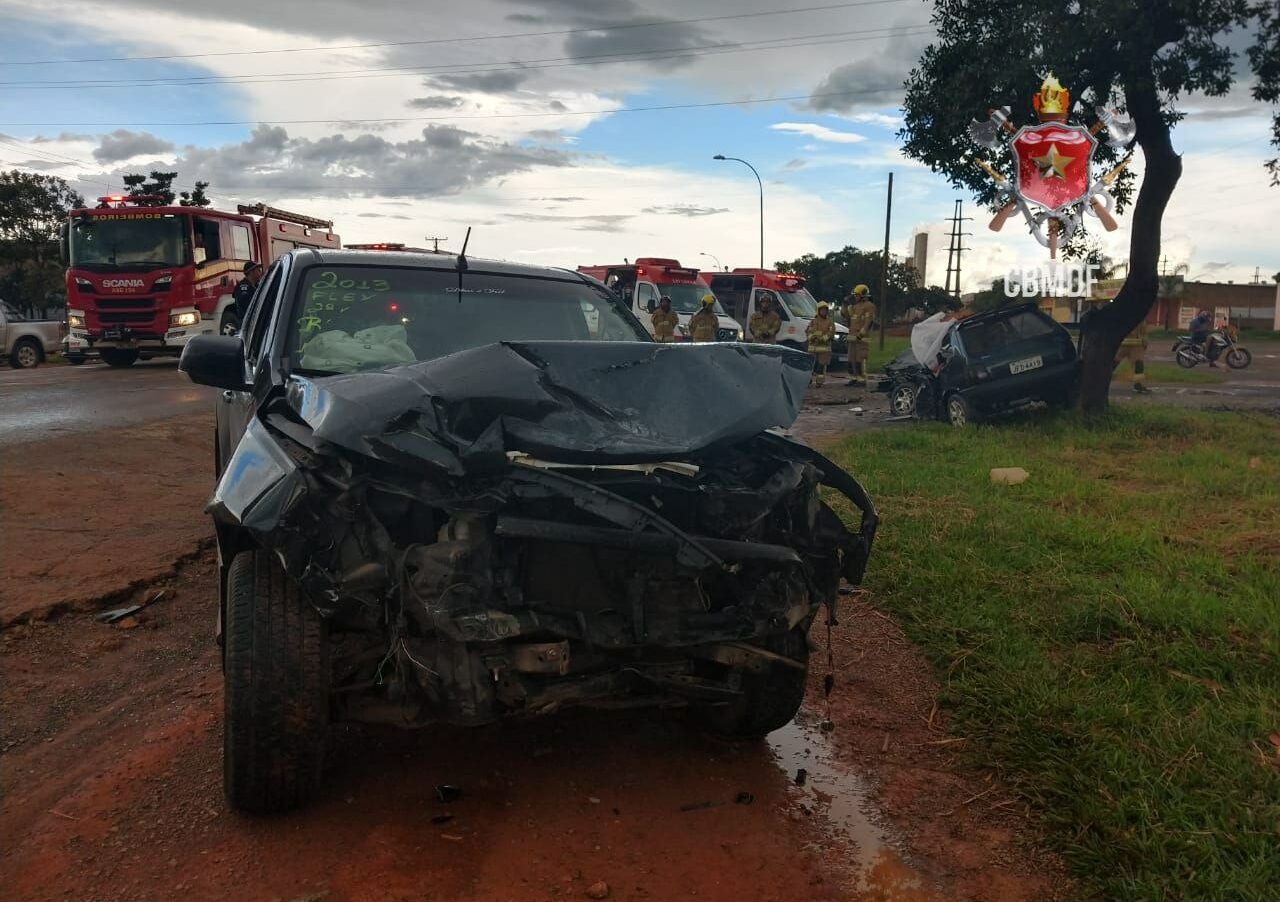 Colisão entre veículos resulta em seis vítimas com um óbito em Planaltina