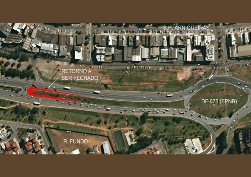 Nesta quinta-feira 19 começa a interdição parcial de trecho da DF-075