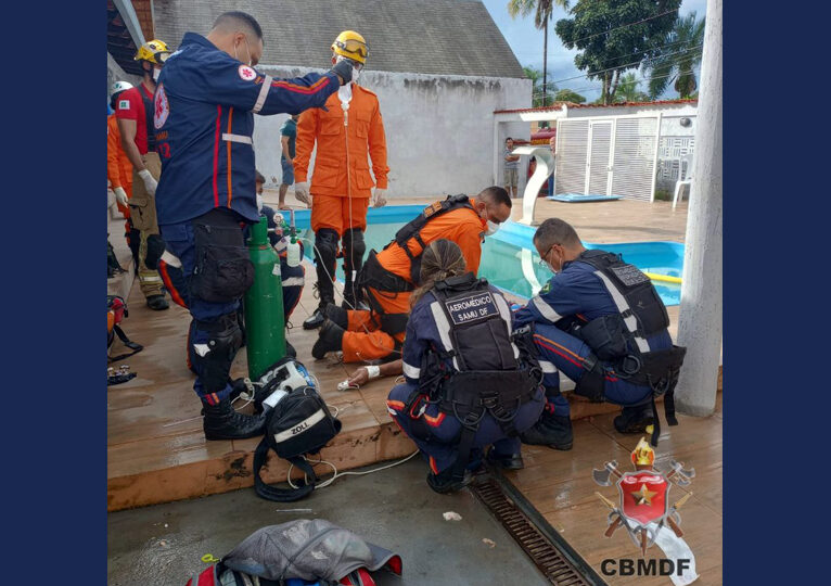 Idoso morre afogado em piscina de casa em Sobradinho