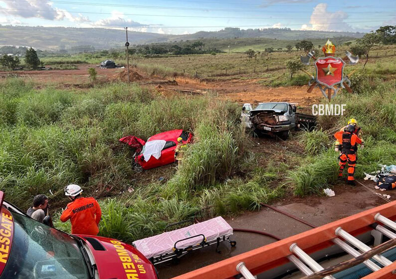 Colisão entre caminhão e carro, deixa um óbito próximo ao Incra 08 na BR 080, Brazlândia