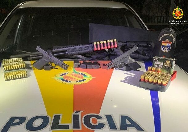 PMDF prende indivíduo com 3 armas de fogo e 182 munições em Ceilândia