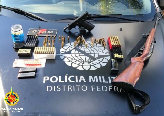 PMDF apreende armas e várias munições em ocorrência de violência doméstica