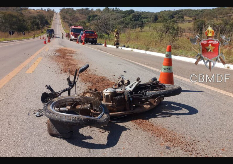 Motociclista morre após colisão na DF-251 na região de São Sebastião