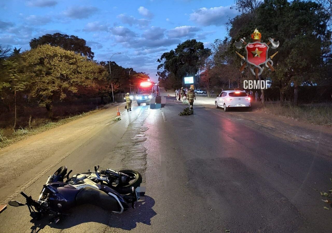 Acidente envolvendo motociclista resulta em óbito na DF-128 em Planaltina