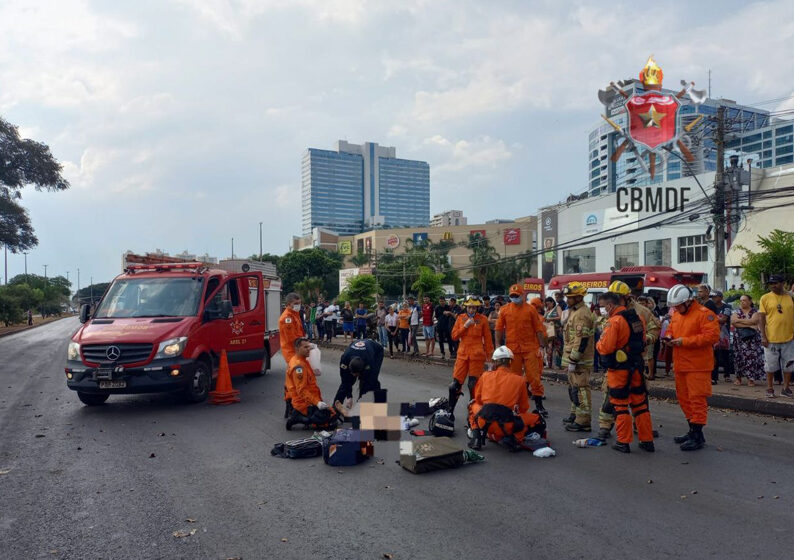 Idosa morre após ser atropelada no Pistão Sul em Taguatinga