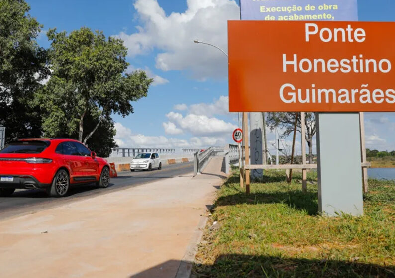 Ponte Honestino Guimarães terá inversão de faixas a partir desta terça