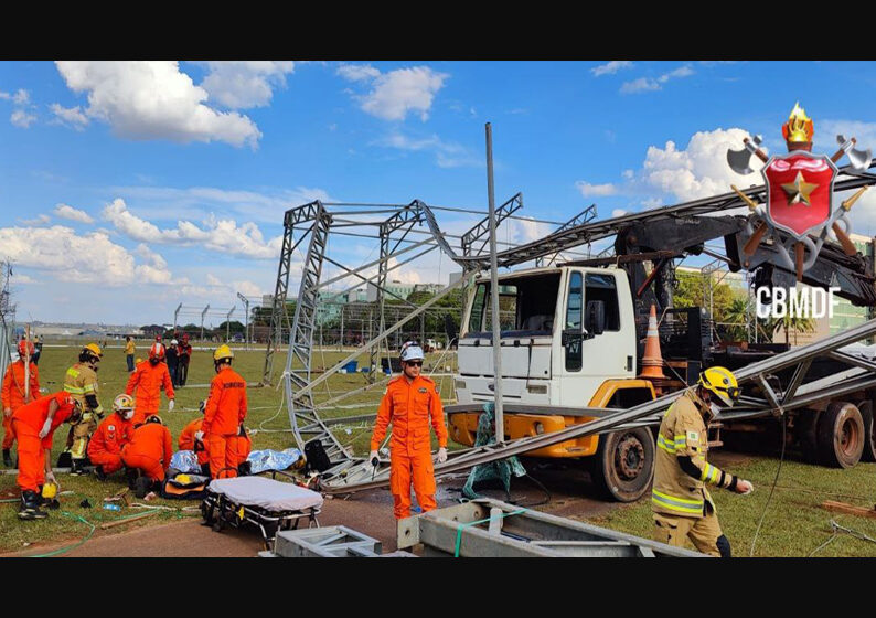 Operário morre em acidente em estrutura montada para 7 de setembro