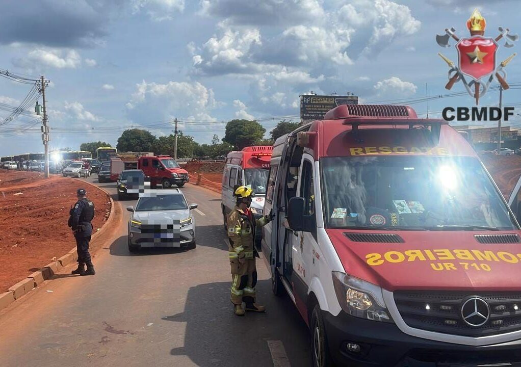 Criança fica em estado grave após ser atropelada na DF 001 no Paranoá