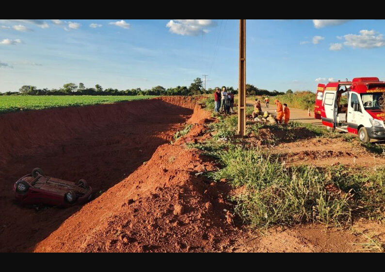 Capotamento de veículo resulta em várias crianças feridas em Planaltina