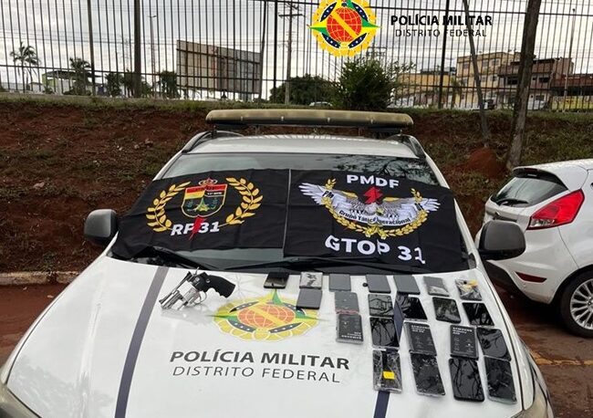 Polícia recupera 22 celulares roubados das Lojas Americanas em Samambaia