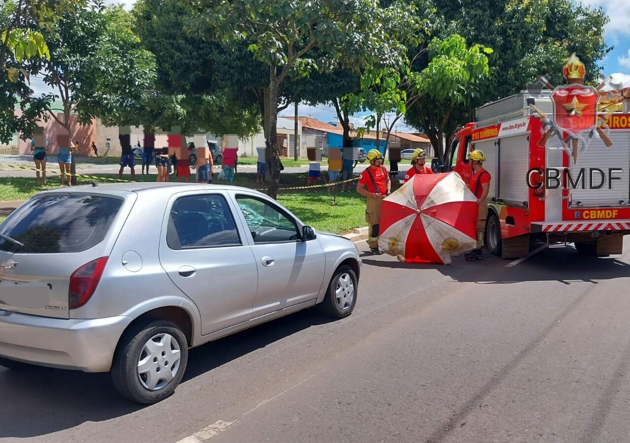 Criança de 5 anos morre após ser atropelada com o pai na Ceilândia