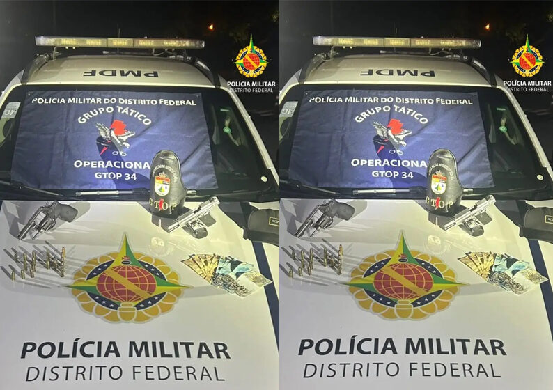 Polícia apreende drogas e armas com falsa motorista de aplicativo em Planaltina