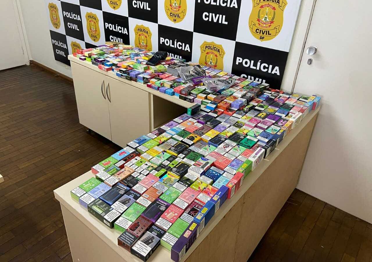 Polícia faz operação contra contrabando de cigarros eletrônicos no Núcleo Bandeirante