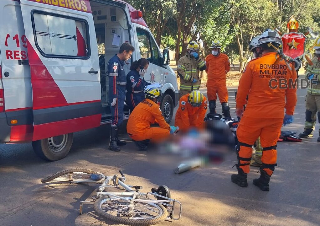 O idoso não resistiu e foi a óbito no local - Foto: Divulgação CBMDF