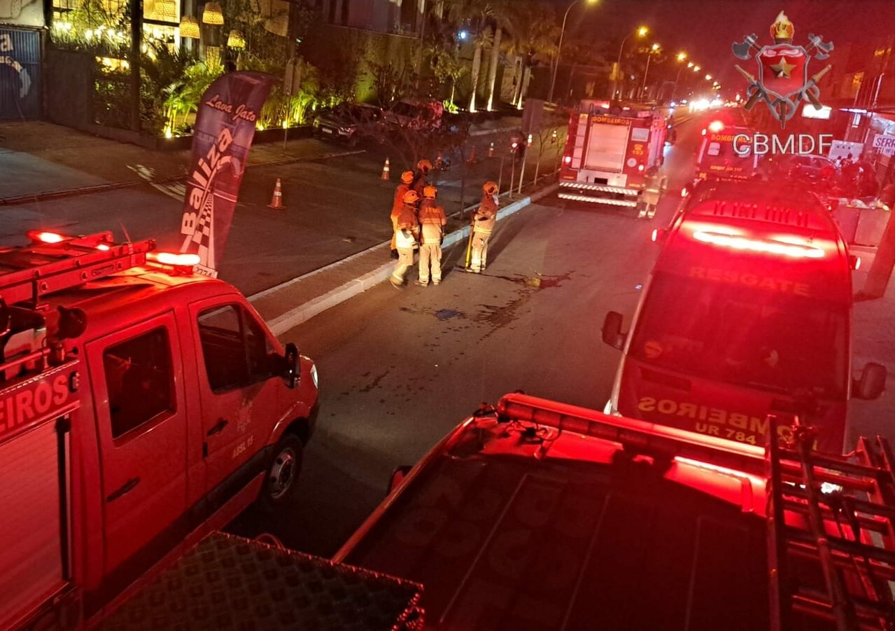 No momento do incêndio não havia moradores na residência - Foto: Divulgação CBMDF