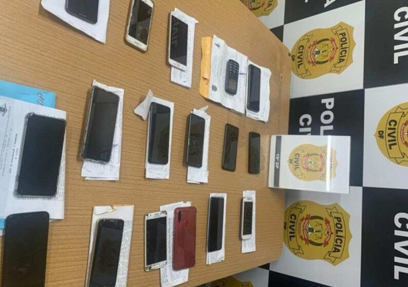 Polícia Civil realiza coletiva de imprensa para apresentar o projeto de recuperação de celulares no DF, informar resultado das apreensões e reforçar o combate ao crime no DF - Foto: Reprodução PCDF